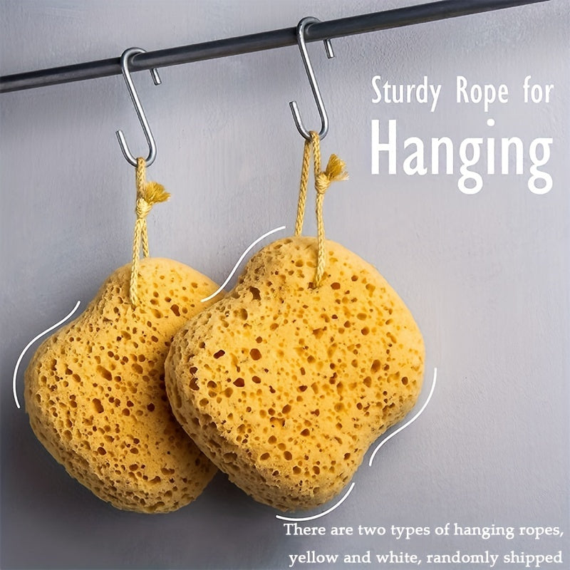 Yuqori zichlikdagi egri ko'pikli hammom gubkasi chuqur tozalash uchun - qo'shimcha katta dush skraberi, 1 dona