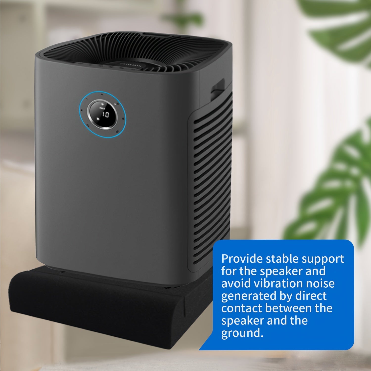 Yuqori zichlikdagi dinamik izolyatsiya yostiqlari, 2 juft, ovoz sifatini yaxshilash va subwoofer izolyatsiyasi uchun.