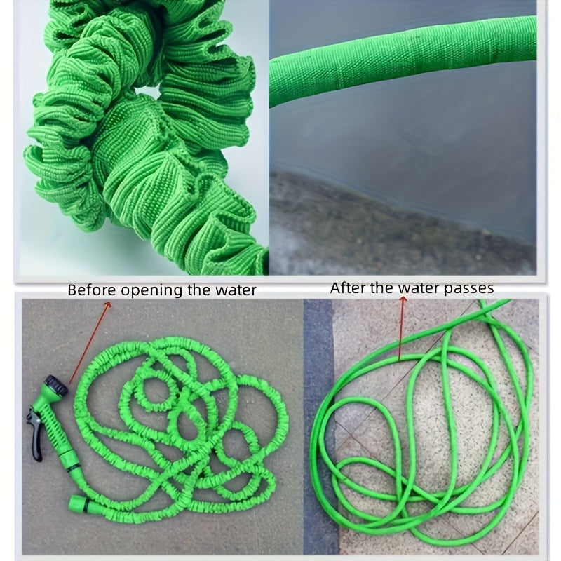 Portable Retractable Garden Hose for Car Wash and Outdoor Use with Thermoplastic Rubber Material