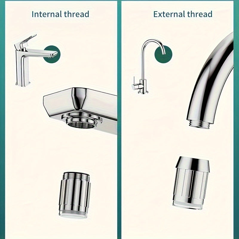 LED kran aeratori, 7 rangli harorat nazorati, 2.36 sm adapter, suv oqimi rangini o'zgartiruvchi nozzle, gidroelektrik quvvatlangan - Bayram sovg'alari uchun ideal