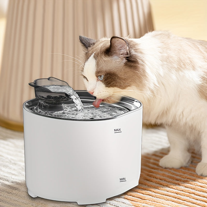 2.2L Cat Water Fountain Ultra Quiet USB Powered with Cat-Shaped Spout