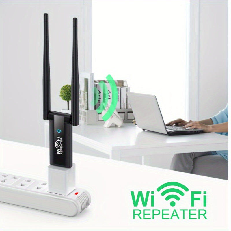 USB WiFi Range Extender 300m Signal Booster for Home Router Portable Noise-Free