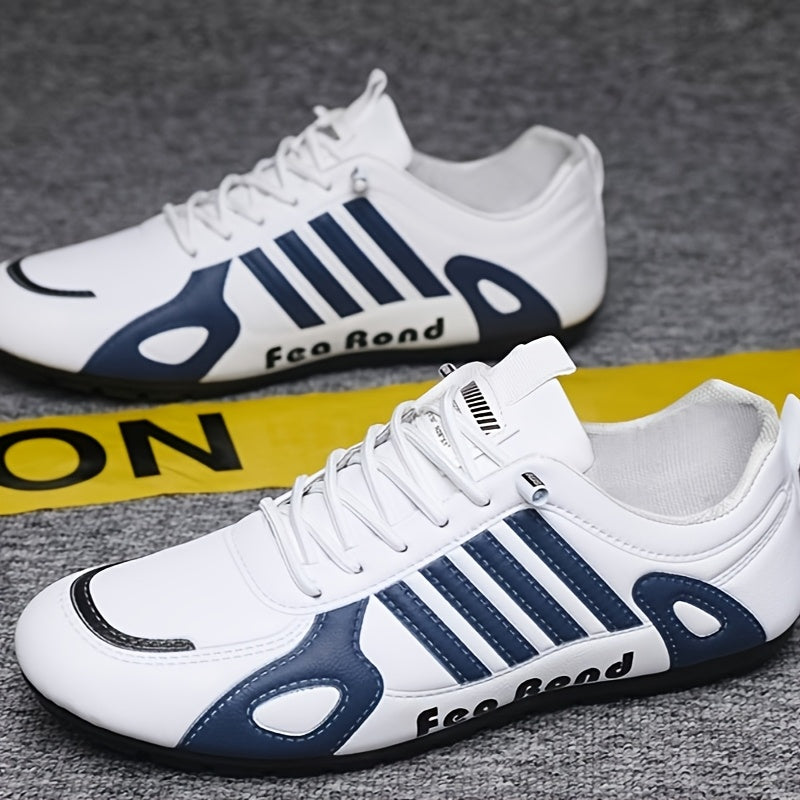 Мужские всесезонные легкие кроссовки-скейтборды для повседневной носки, уличного спорта, дышащий искусственный верх, подошва из ПВХ