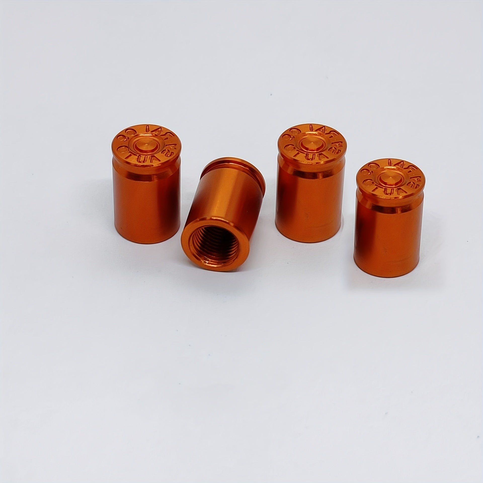 Universal Valve Cap Set for Cars Metal Tire Valve Covers Black 4 Pack