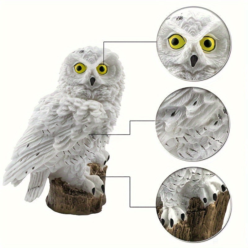 Solar-Powered LED Owl Garden Stake Light for Outdoor Pathway and Garden Decor