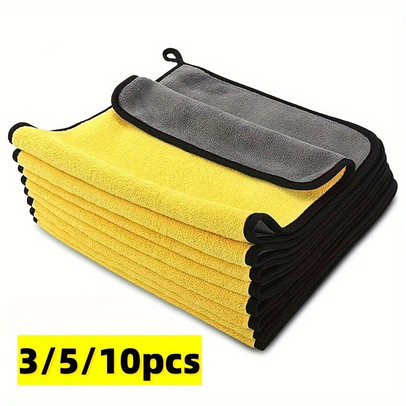 Juego de toallas de microfibra para lavado de coches 3/5/10 unidades, suaves, 30x30cm, colores brillantes