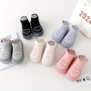Baby Boys Girls Slip-On Sock Shoes Rubber Sole for Indoor Outdoor Spring Autumn