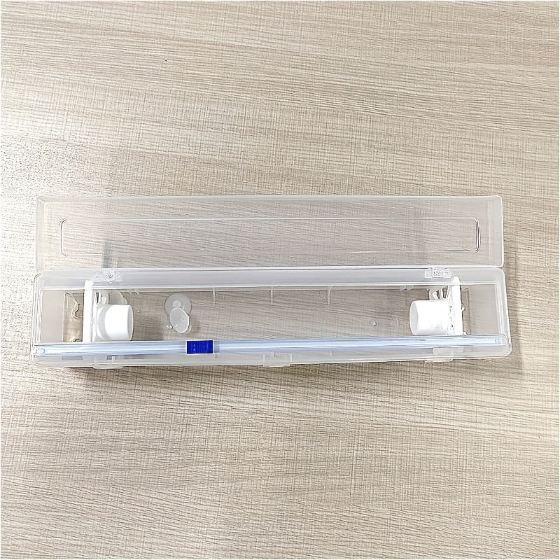 Plastic Wrap Cutter with Built-In Slicer for Kitchen Office Home Organization