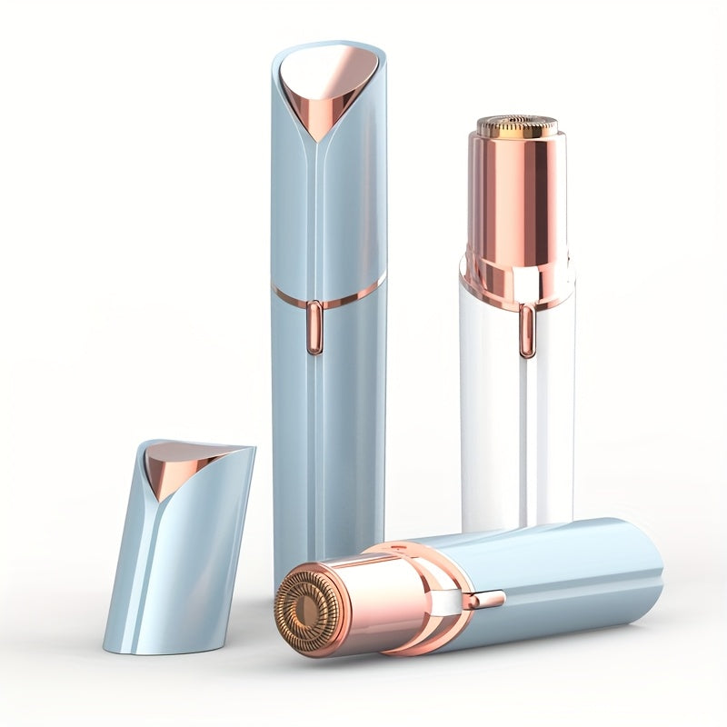Removedor de vello facial sin dolor para mujer, recargable por USB, maquinilla de cejas