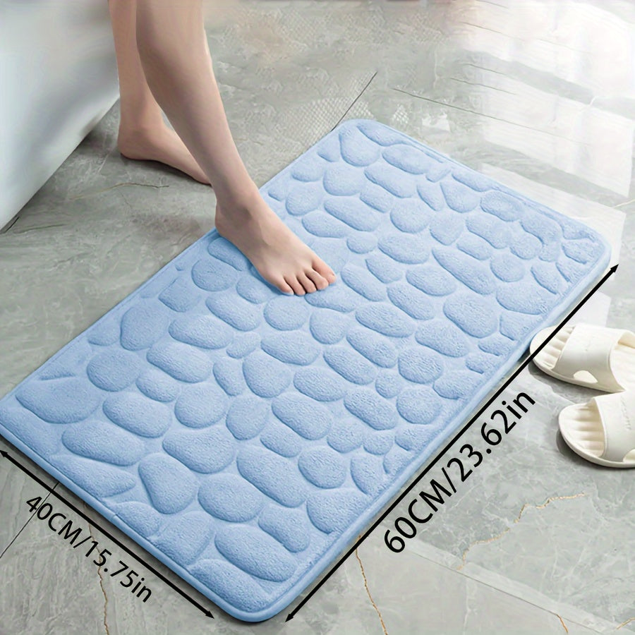 Zarif tosh naqshli poliester hammom matosi, yuqori zichlikdagi ko'pik, sirpanmaydigan to'qima dizayni. Hammom, dush, hammom bezaklari uchun juda singdiruvchi va yumshoq qulaylik.