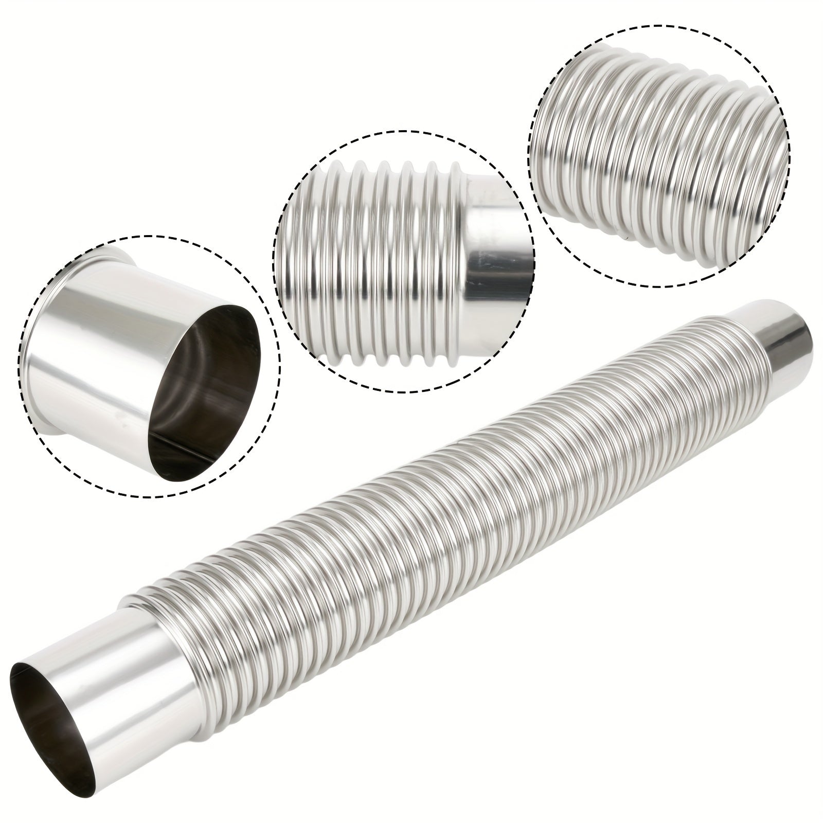 Stainless Steel 90° Elbow Chimney Liner for Indoor Outdoor Use Rust Resistant