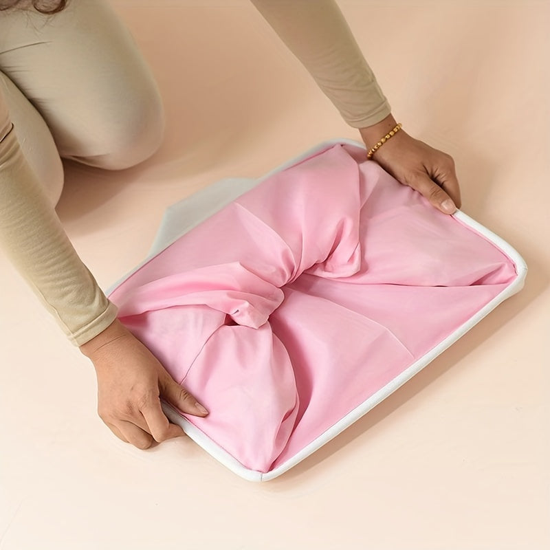 Katta Pushti Fil Qiyshayadigan Saqlash Qutisi - O'yinchoqlar va Kiyimlar uchun Keng Matodan Tashkilotchisi, Bolalar Xonasi uchun Qo'llari bilan Kir Yuvish Savati, Uy Dizayni va Tashkiliy uchun Ideal