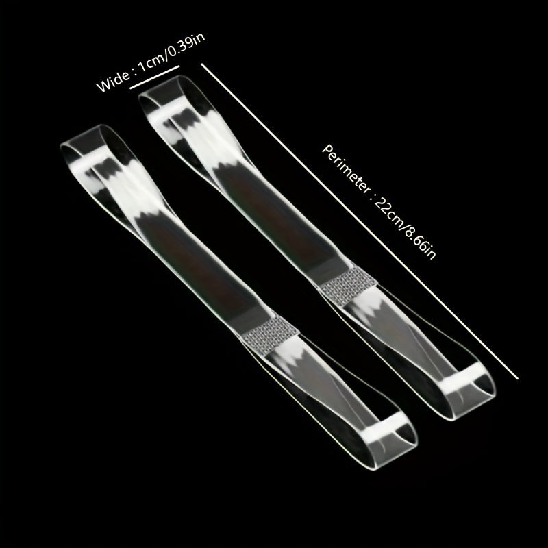 Women's Transparent Elastic High Heel Shoelaces 1/2/3 Pairs Non-Slip