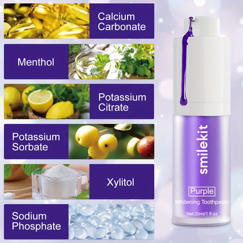 Pasta de dientes Purple Mint para limpieza profunda y aliento fresco