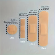 100 ta suv o'tkazmaydigan, nafas oladigan yopishtiruvchi plastirlar ochiq havoda sport uchun.