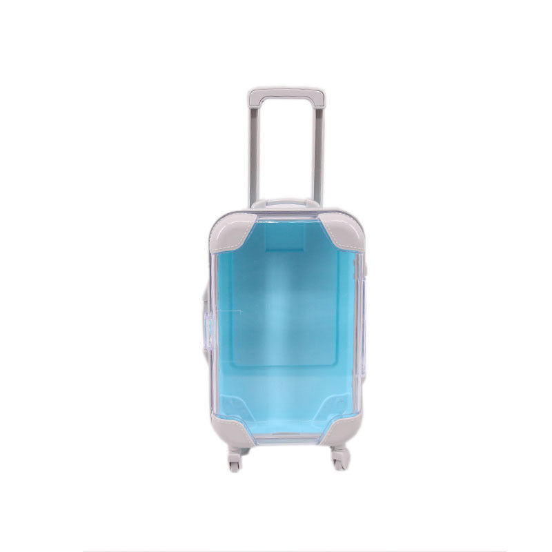 Мини-ящик для украшений на колесиках с большой вместимостью для безделушек и косметики