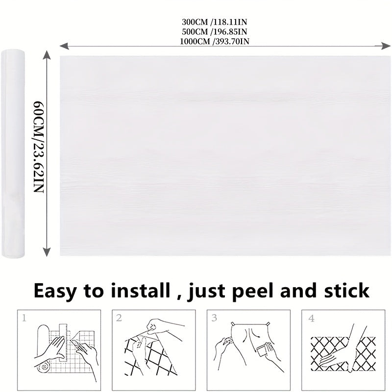 Rustic Black Wood Grain Contact Paper Removable Self-Adhesive for Kitchen Cabinets