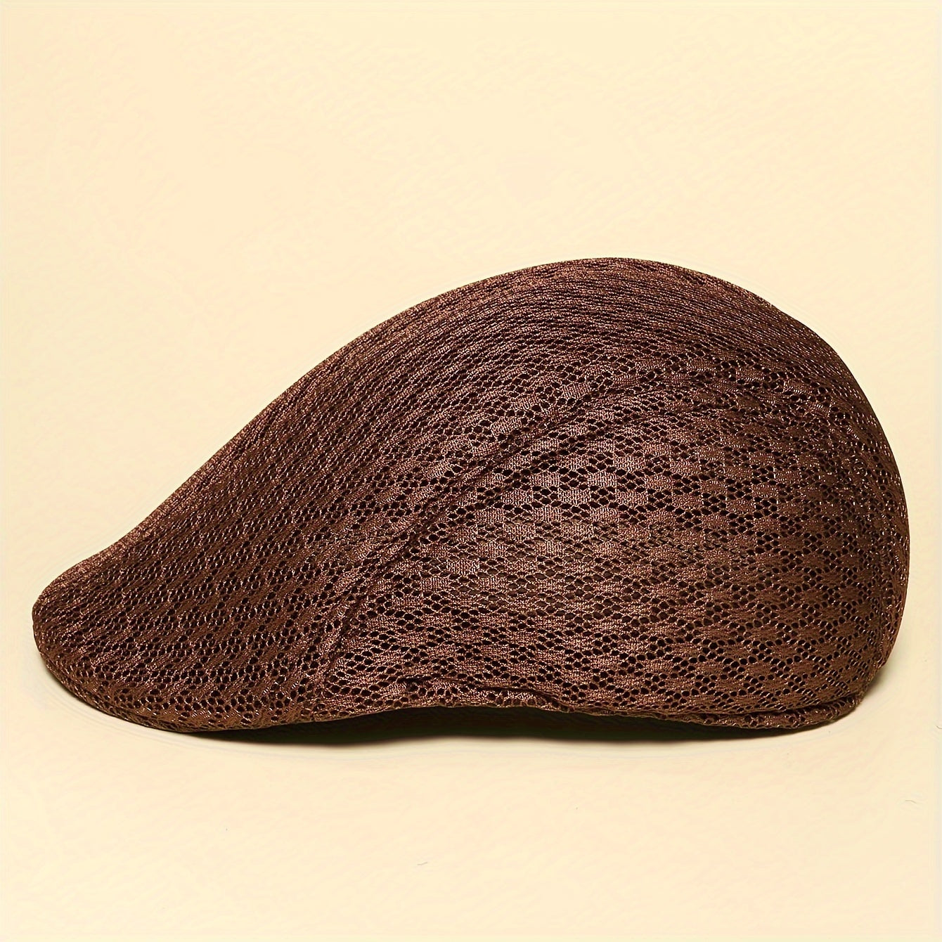 Gorro beré de malla negra ajustable, ligero y de moda para exteriores, unisex