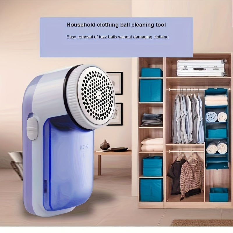 Battery-Operated Fabric Shaver for Removing Lint Fuzz and Pilling from Clothes Bedding Furniture Carpet