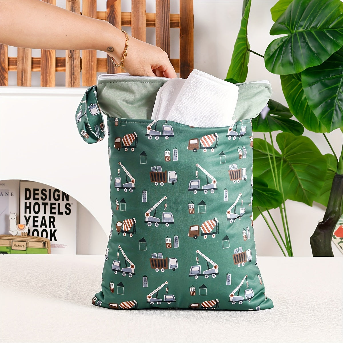 Водонепроницаемая сумка для влажных и сухих вещей - прочный полиэстеровый мешок с молнией для пляжа, бассейна, спортзала, путешествий - подходит для детей от 14 лет и старше, 1 штука