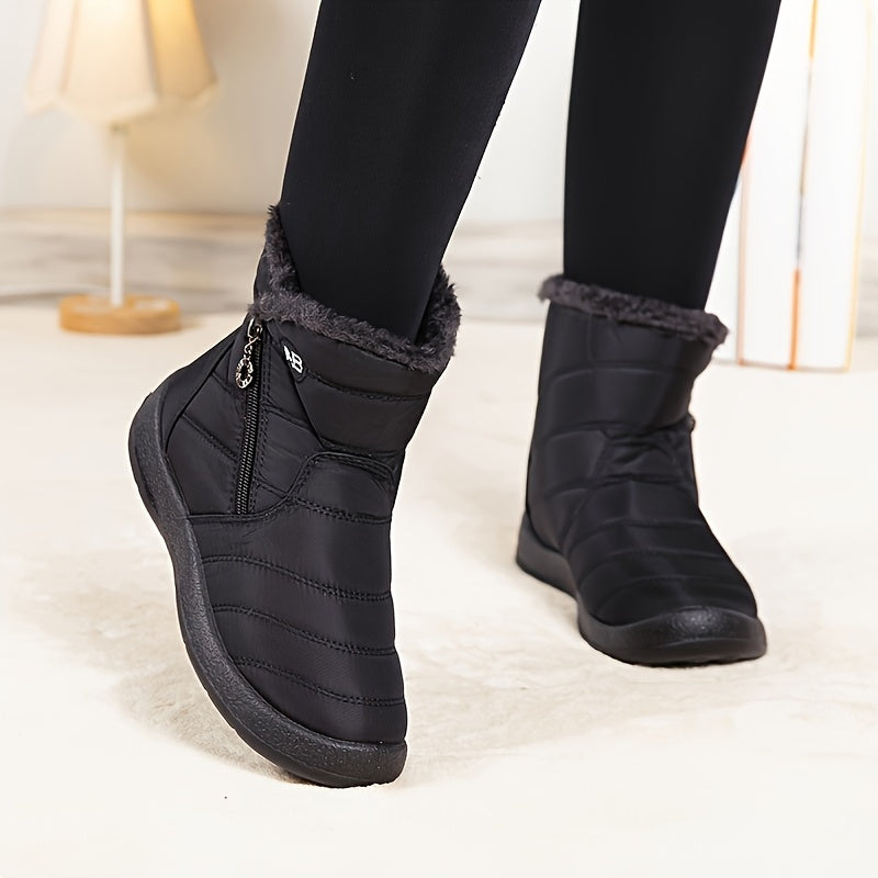 Women's Winter Ankle Boots Thermal Insulated Slip-Resistant Rubber Sole
