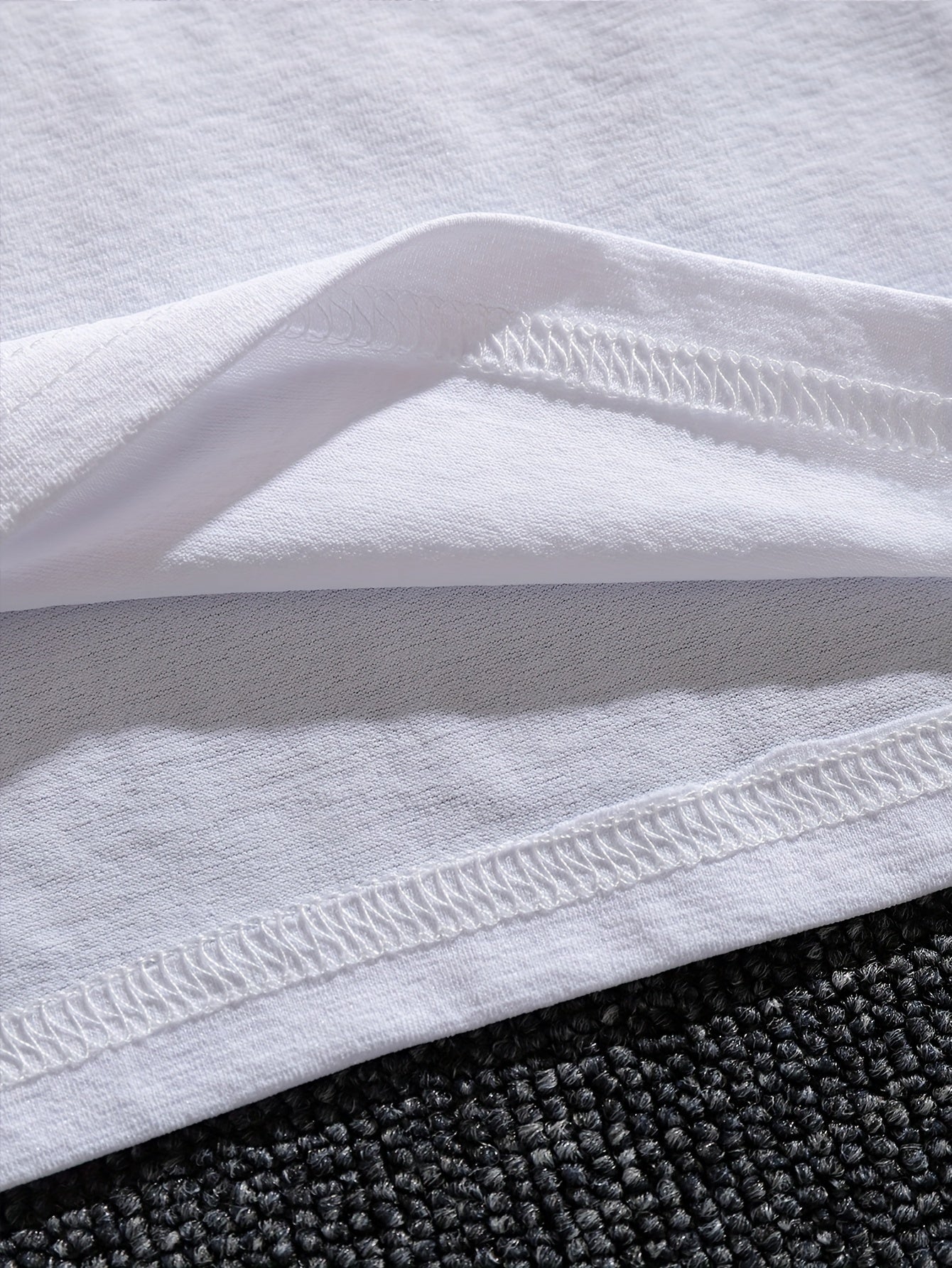 Мужская летняя футболка с алфавитным узором, круглый вырез, хлопок-полиэстер, обычный крой, увеличенный размер