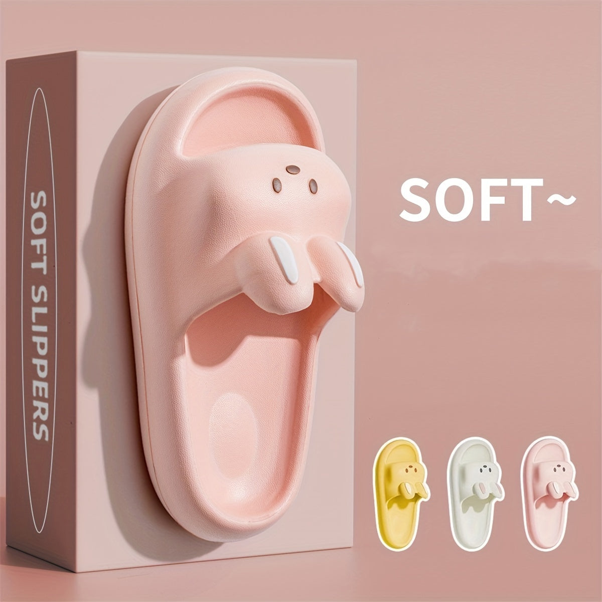 Kids' Cartoon Animal EVA Slippers for Boys and Girls All-Season Indoor Outdoor