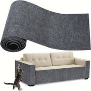 Self-Adhesive Cat Scratching Mat for Sofa Protection Gray Polyester Claw Guard