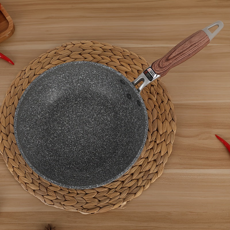 Yopishqoq bo'lmagan alyuminiy vok - Gaz va induksiya pechlari uchun mos, tozalash oson, uy oshxonalariga juda mos keladi