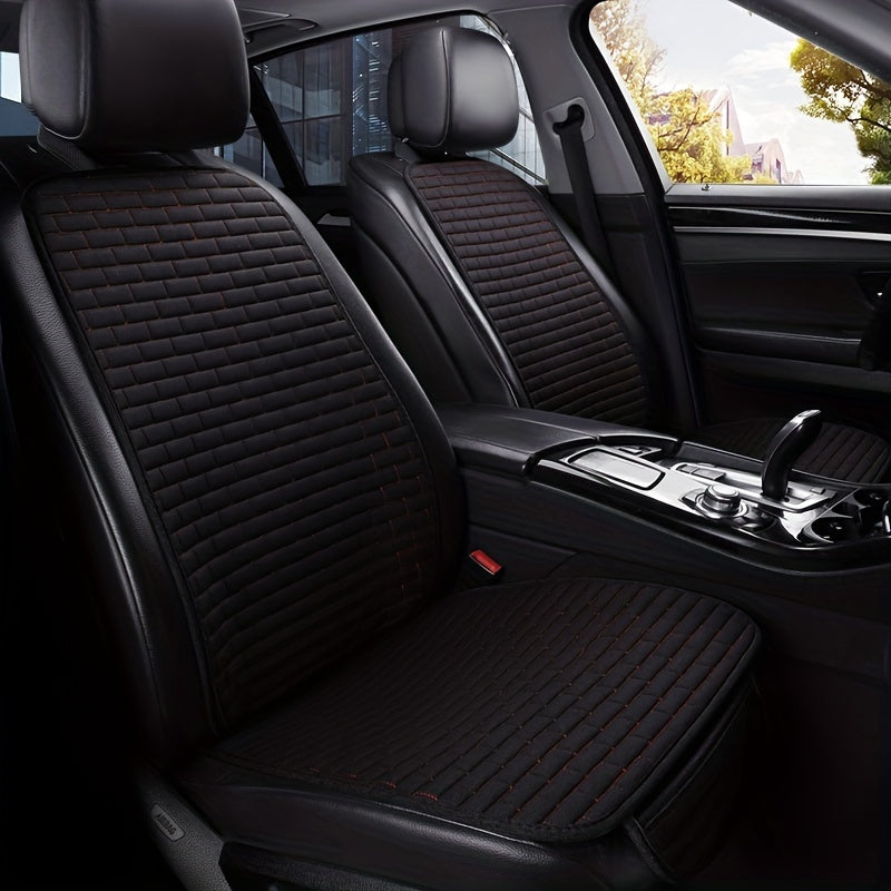 Universal Flax Car Seat Cover Protector with Backrest for Auto and Truck