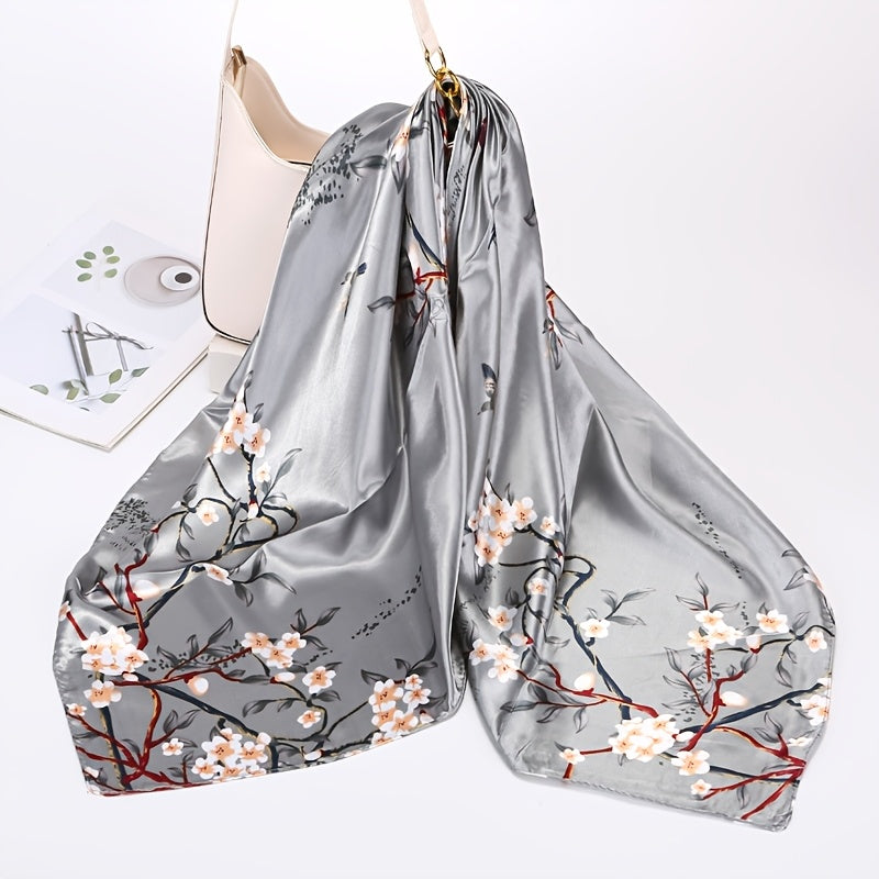 Satin Square Scarf for Men and Women Polyester Headscarf Hairband Fashion Accessory