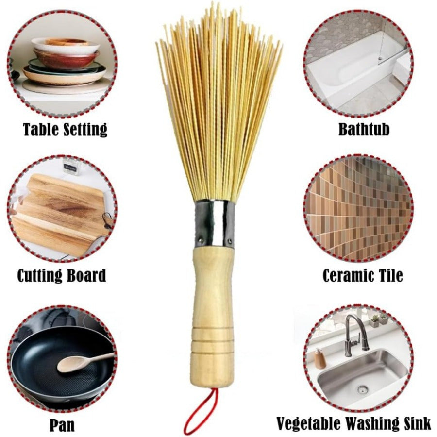 Yellow Fireplace Chimney Brush 1 Piece Stubborn Dust Cleaner