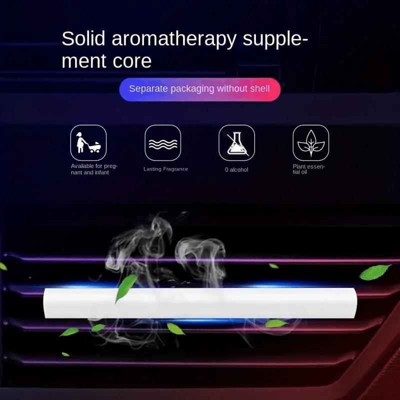 10 dona Avtomobil havo tozalash uchun to'ldirishlar, qattiq aromatizatsiya qiluvchi tayoqlar, ventilyatsiya tizimi ichki hidi