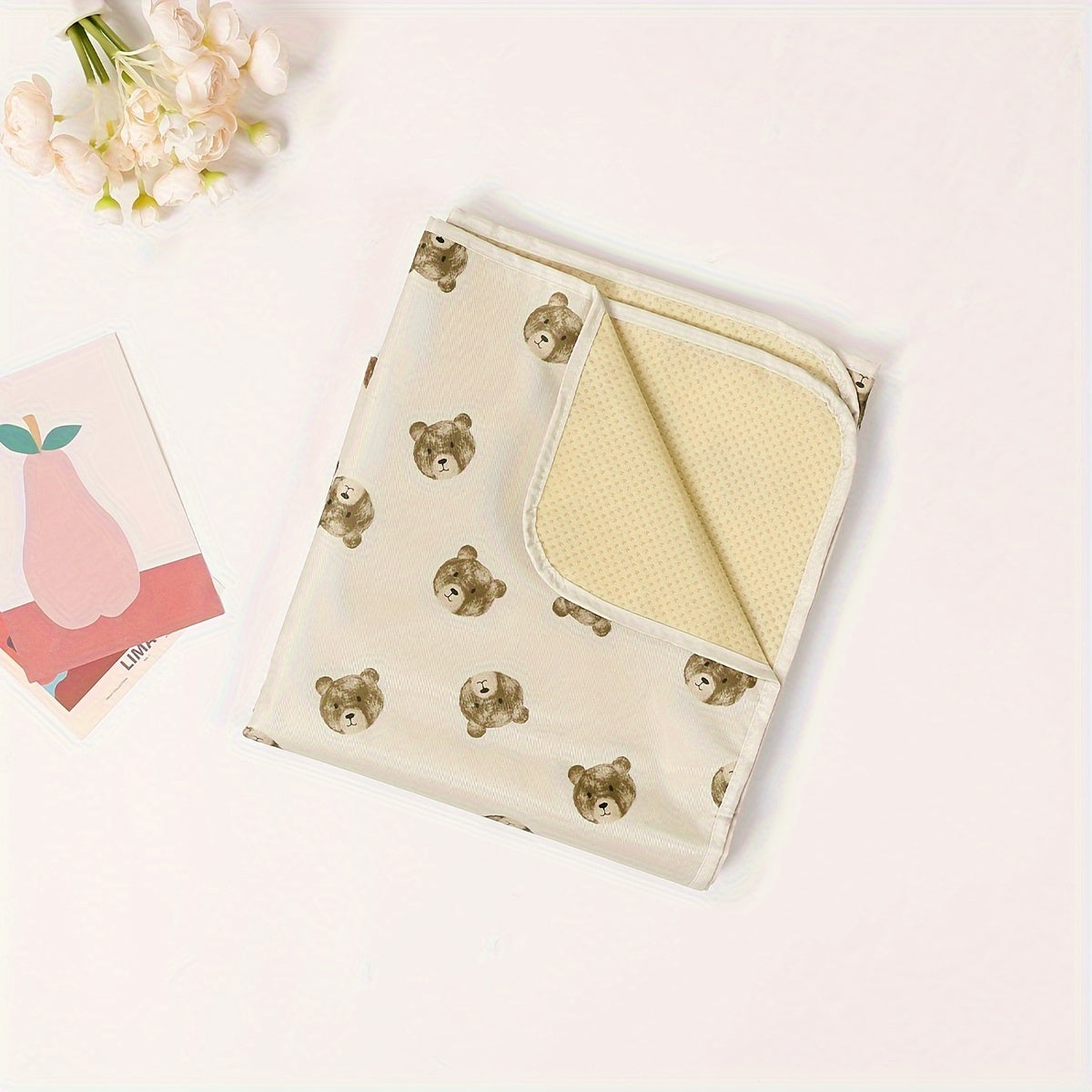 Children's Play Mat Foldable Non-Slip Easy Clean Under High Chair Versatile Large