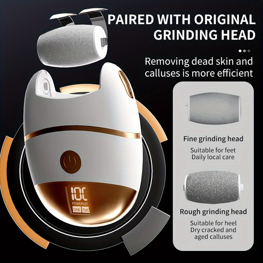 Molinillo eléctrico recargable para pies con batería de litio, dos velocidades, inalámbrico, luz LED