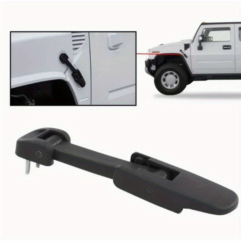 Front Hood Latch Black for SUV Truck, 2 Pack, Heavy Duty Automotive Replacement
