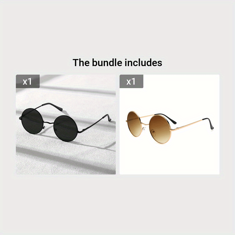 Men's Round Glasses Fashionable Eyewear for Casual Wear