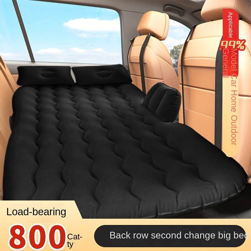 Inflatabl avtomobil matras havo yostiq PVC charm bilan, pomp bilan, SUV va sedan uchun