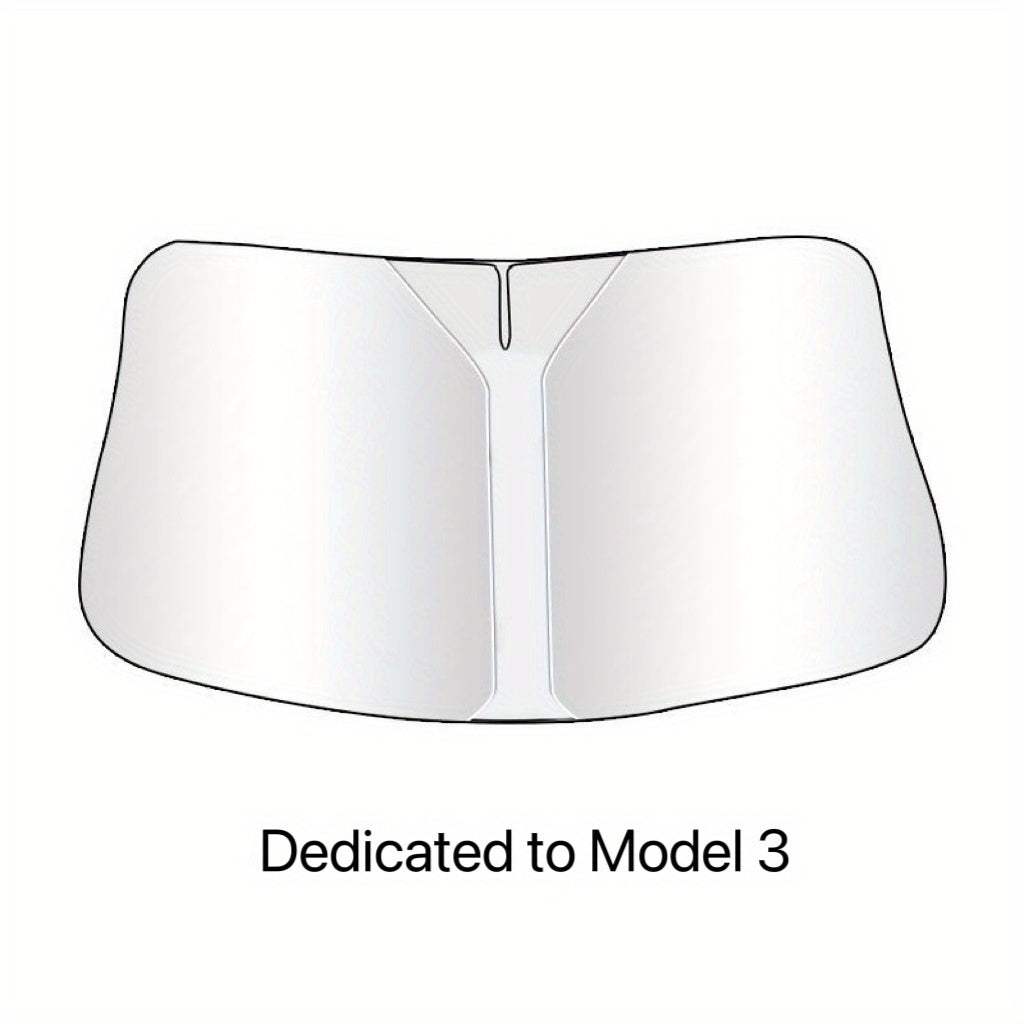 Передний солнцезащитный козырек из полиамида с рулоном, UV-защита, противотуманный для Tesla Model 3/Y