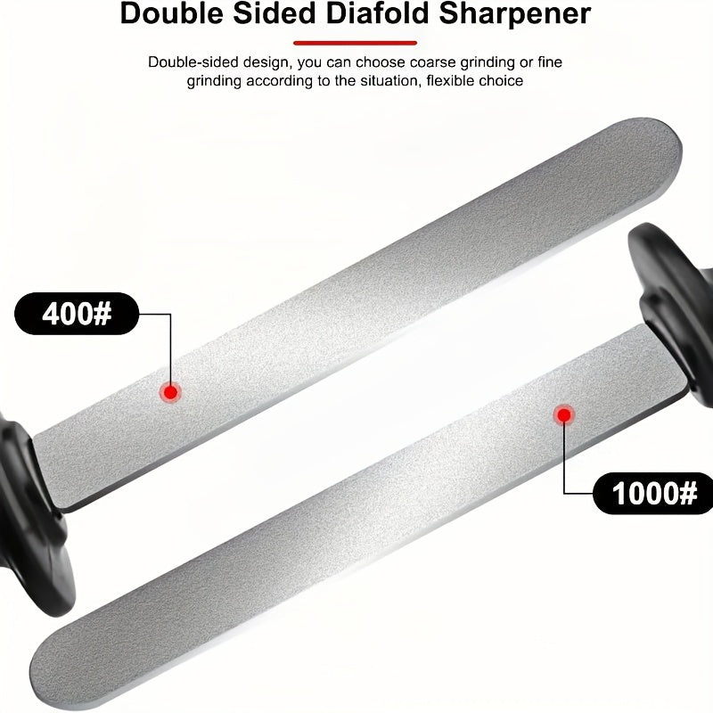 Double-Sided Kitchen Knife Whetstone Sharpener 150/320 and 400/1000 Grit