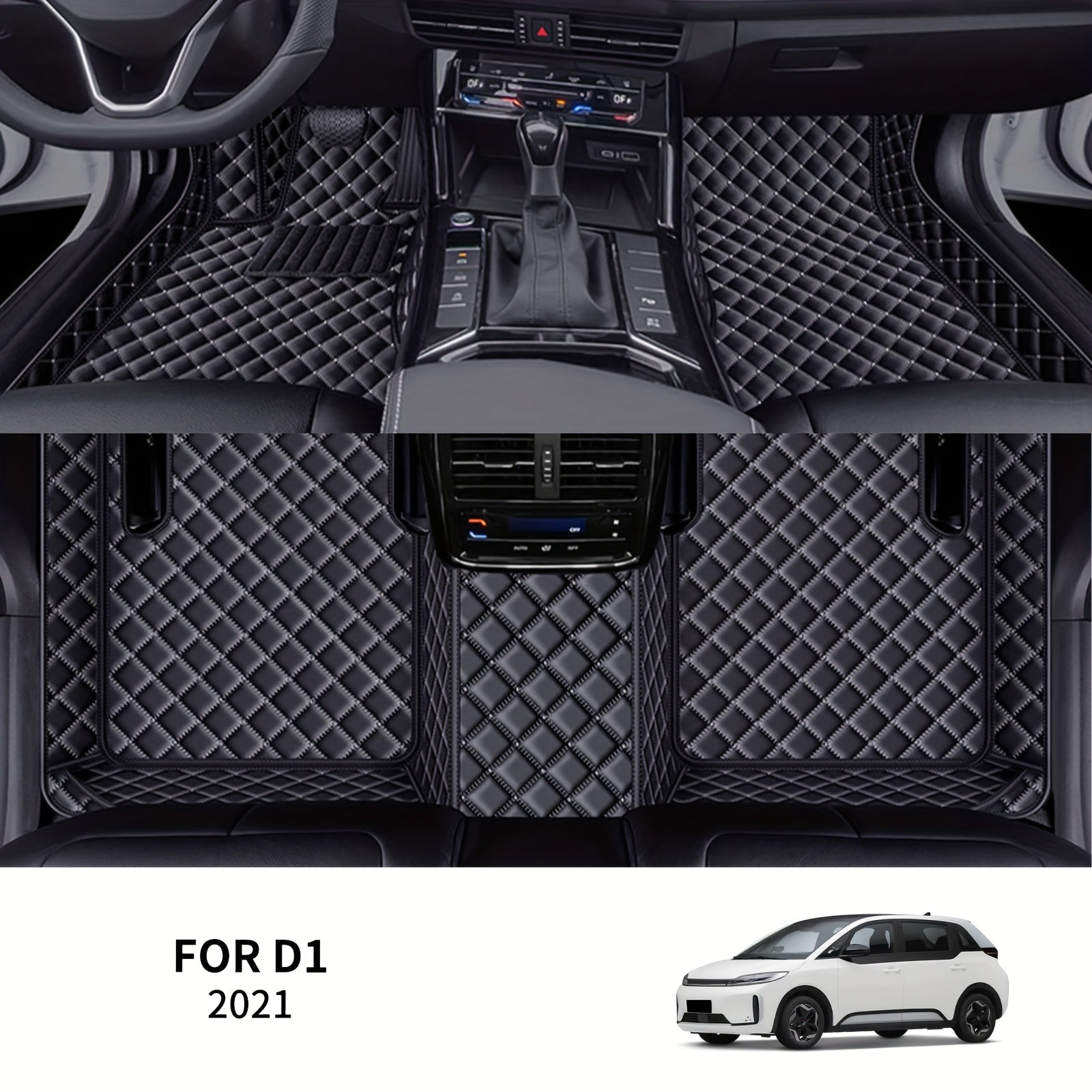 Avtomobil ichki qismi uchun charm polietilen qoplamali suv o'tkazmaydigan changga chidamli va aşınmaya qarshi mat for sedan