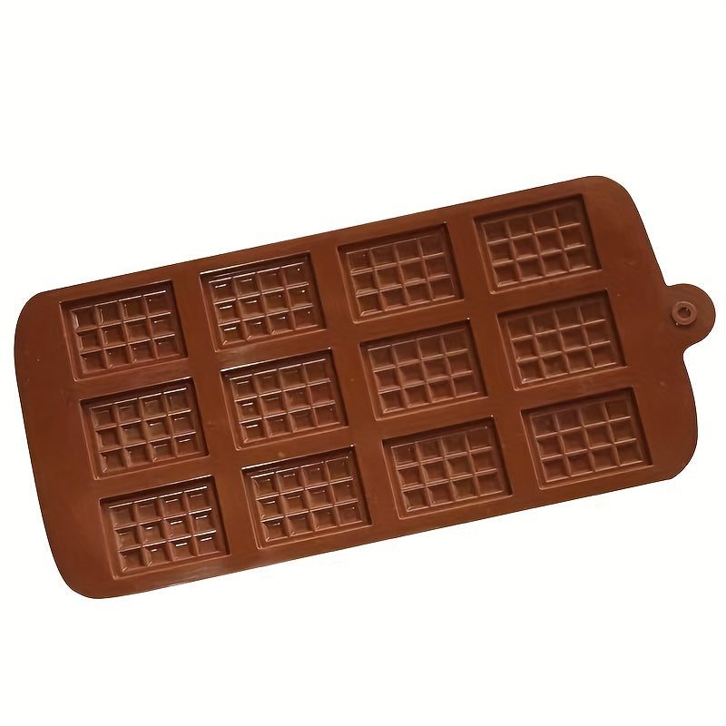 Silicone Chocolate Mould 12 Grids for Pastry Candy and Cookies Baking Tool