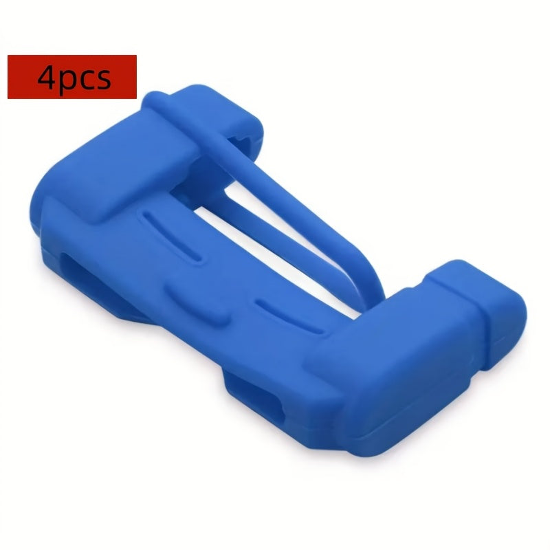 4 шт. Защитные накладки на замки ремней безопасности автомобиля, устойчивые к царапинам, нескользящие чехлы