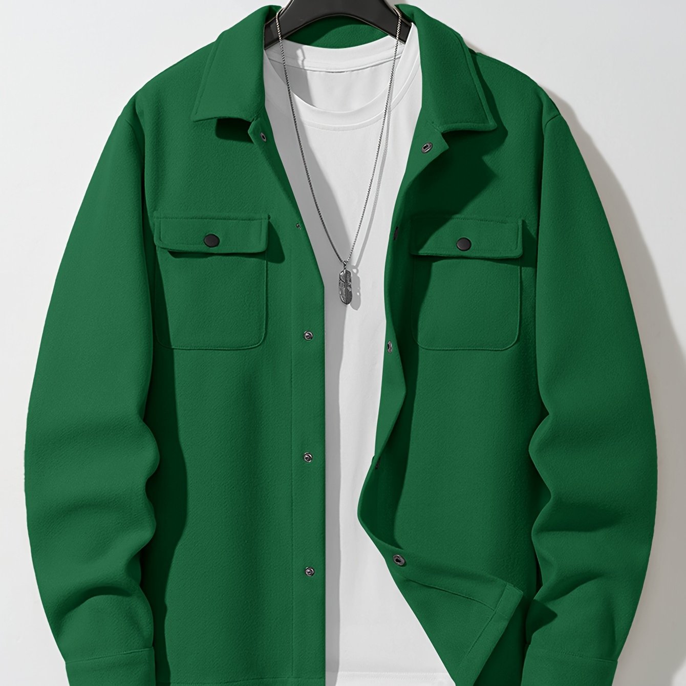 Men's Wool Tweed Jacket Fall Winter Lapel Collar Pockets Regular Fit