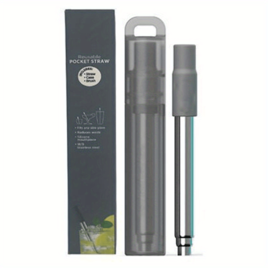 Stainless Steel Telescopic Straw Reusable Eco-Friendly Drinking Accessory