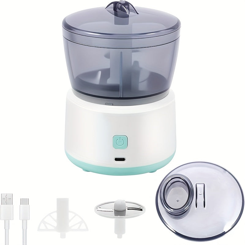 Mini picadora de carne recargable 3 en 1 con cuchillas de acero inoxidable, 10000 RPM