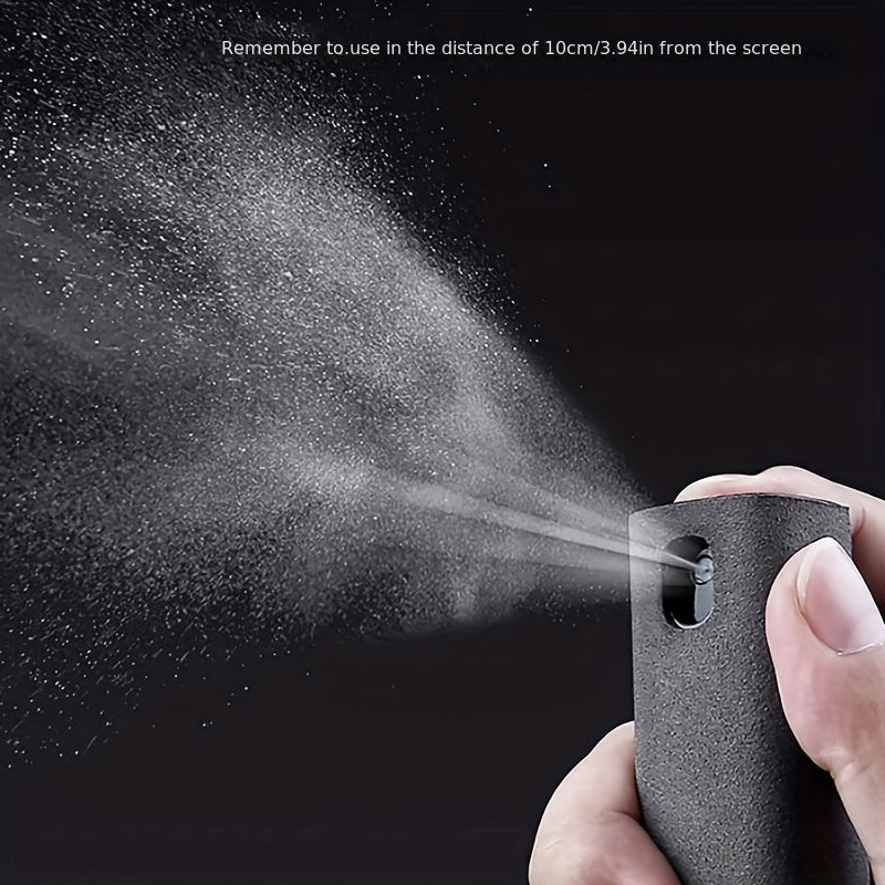 Microfiber Screen Cleaner Spray Bottle Set for Phones and Devices
