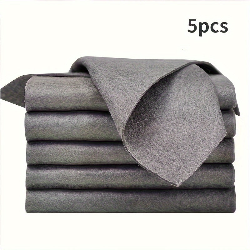 Microfiber Cleaning Cloths Set of 5 for Glass Mirrors and Surfaces
