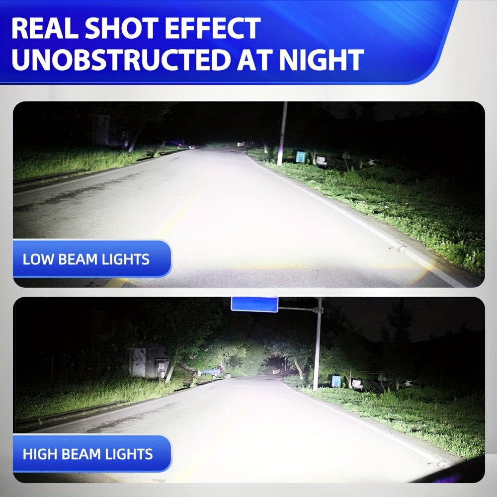 Bombillas de faro LED H4 de luz alta y baja, 6000K, 70000LM, 420W, lente de proyector todo en uno