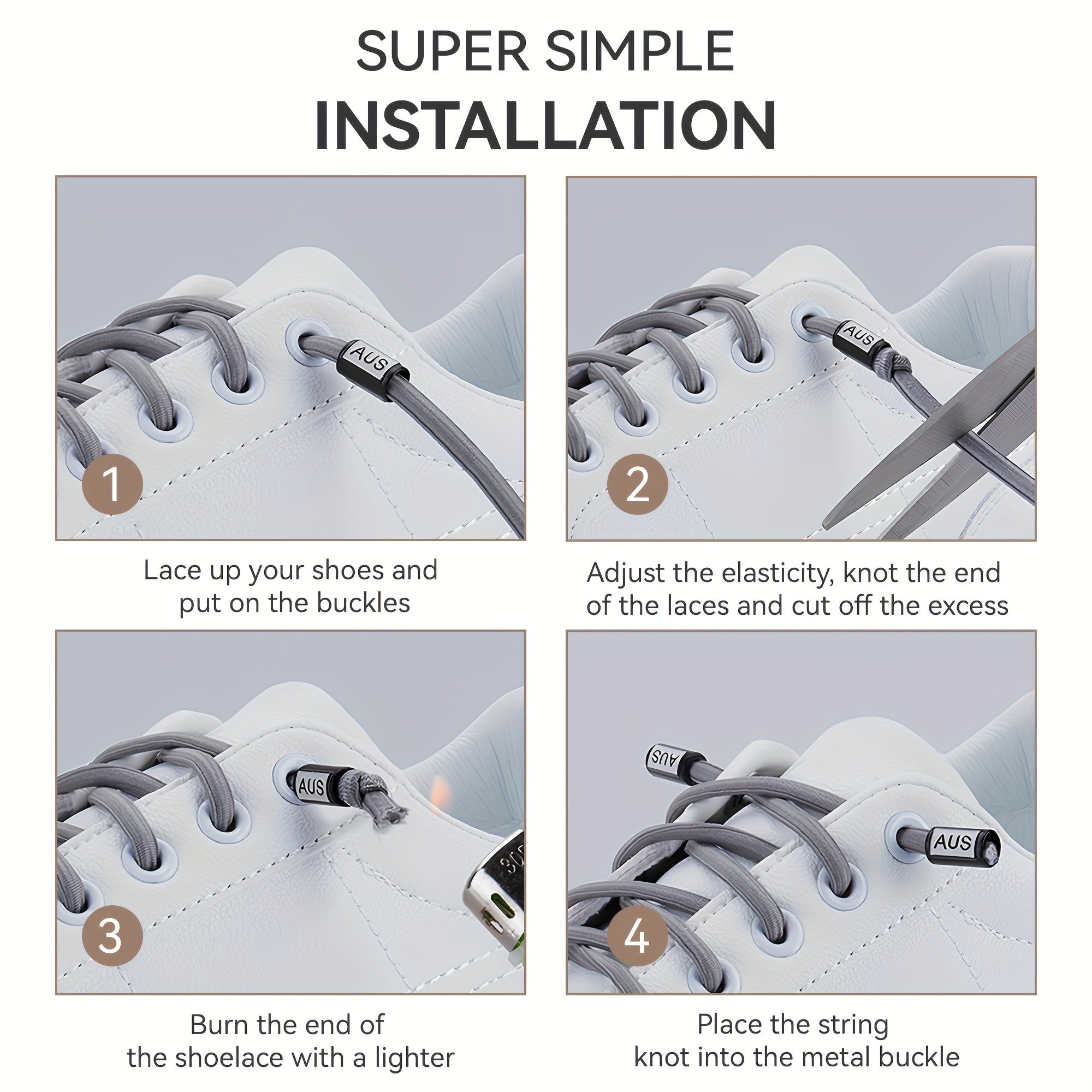 Unisex Elastic Colorful Shoelaces Durable Comfortable Adjustable